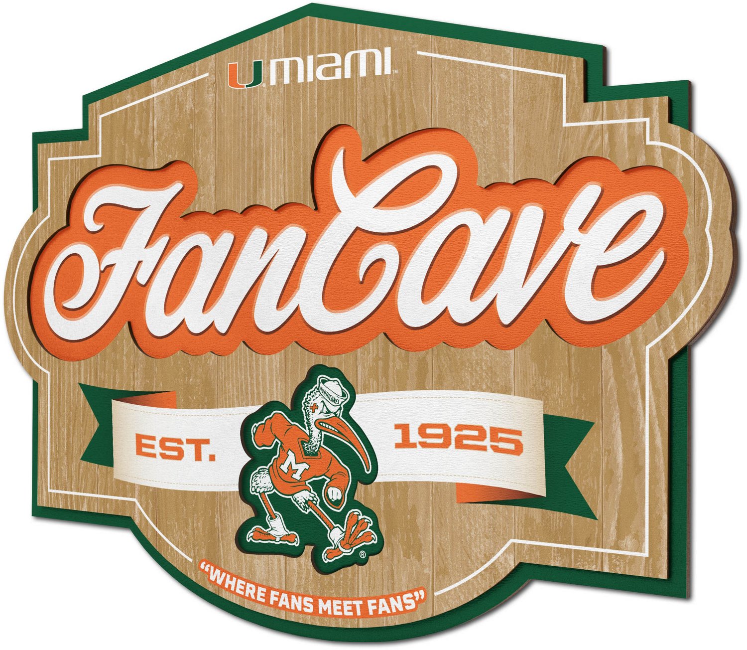 YouTheFan University of Miami Fan Cave Sign