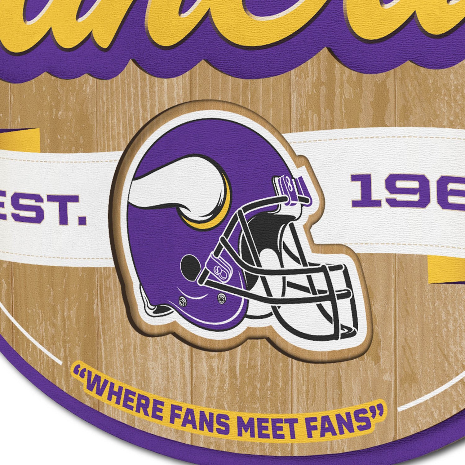 YouTheFan Minnesota Vikings Fan Cave Sign  - view number 3