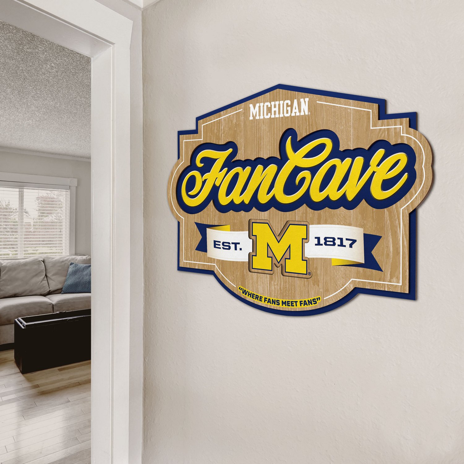 YouTheFan University of Michigan Fan Cave Sign  - view number 5