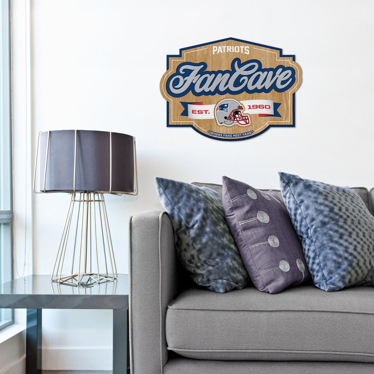 YouTheFan New England Patriots Fan Cave Sign                                                                                     - view number 4