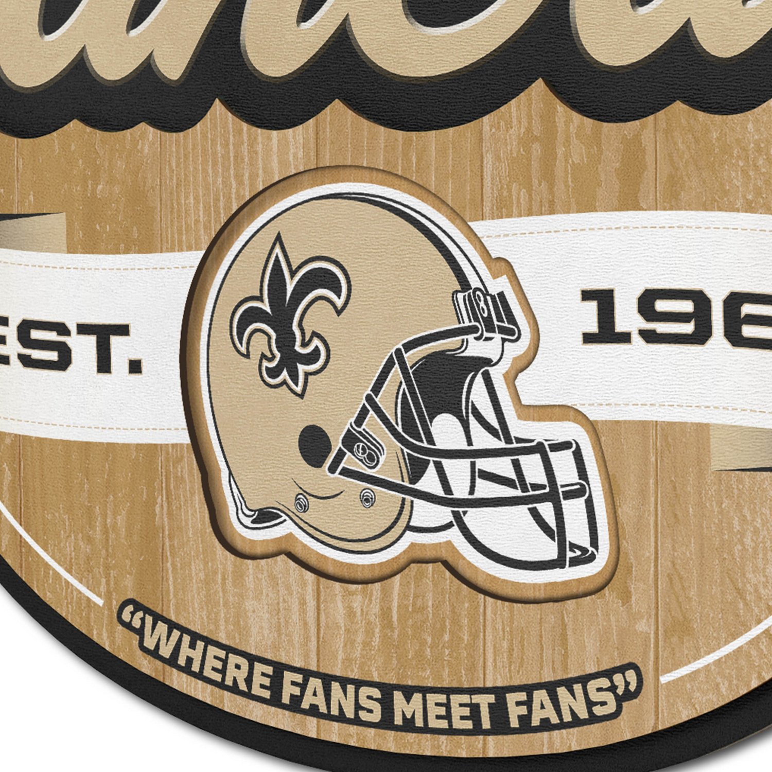 YouTheFan New Orleans Saints Fan Cave Sign  - view number 3