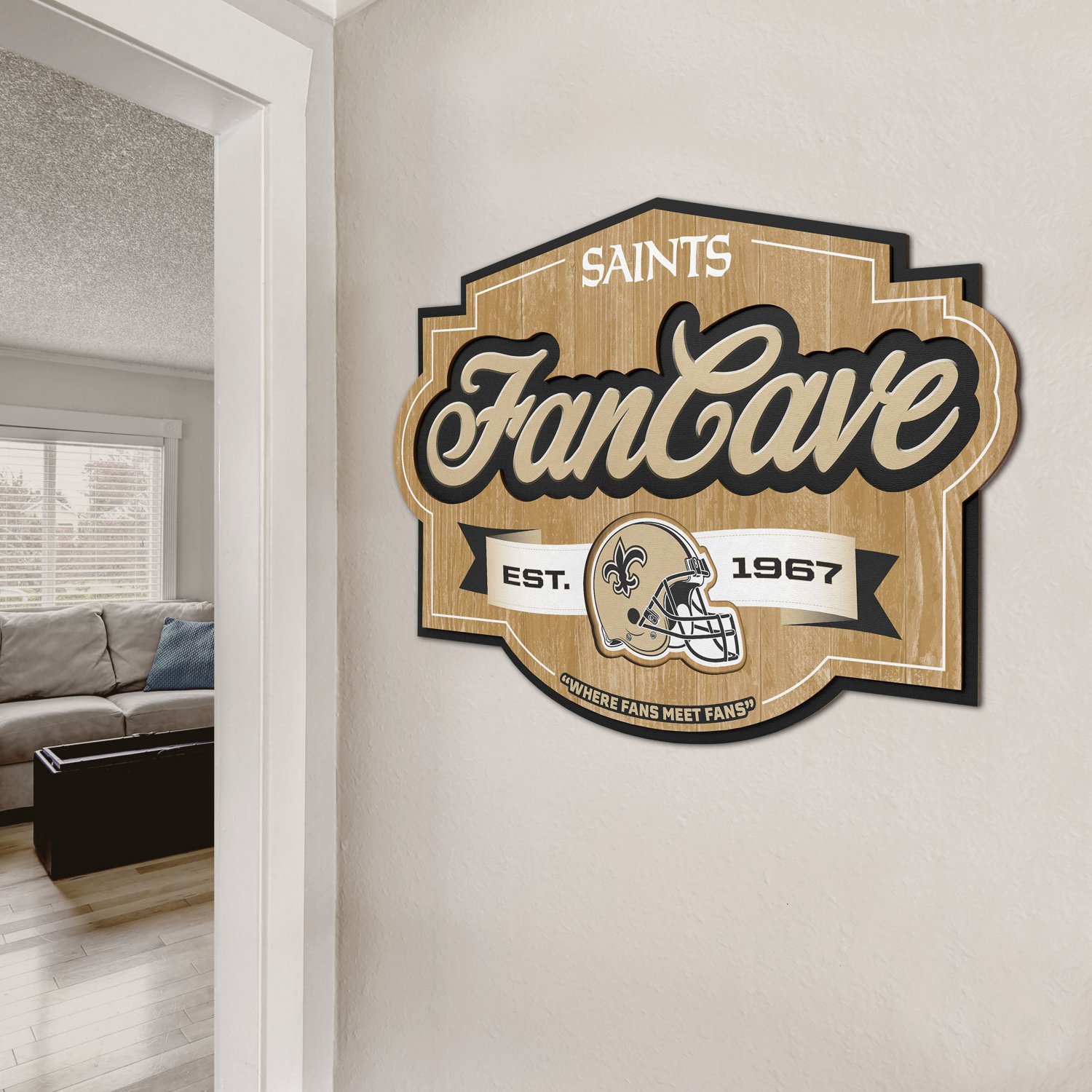 YouTheFan New Orleans Saints Fan Cave Sign  - view number 5