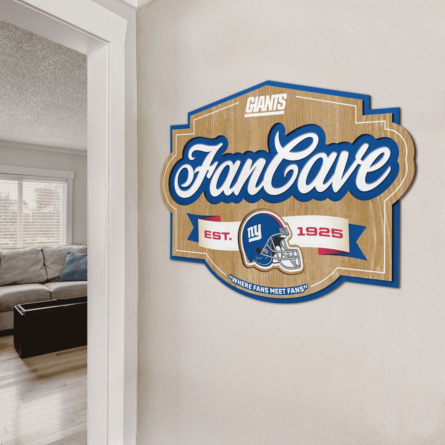 YouTheFan New York Giants Fan Cave Sign                                                                                          - view number 5