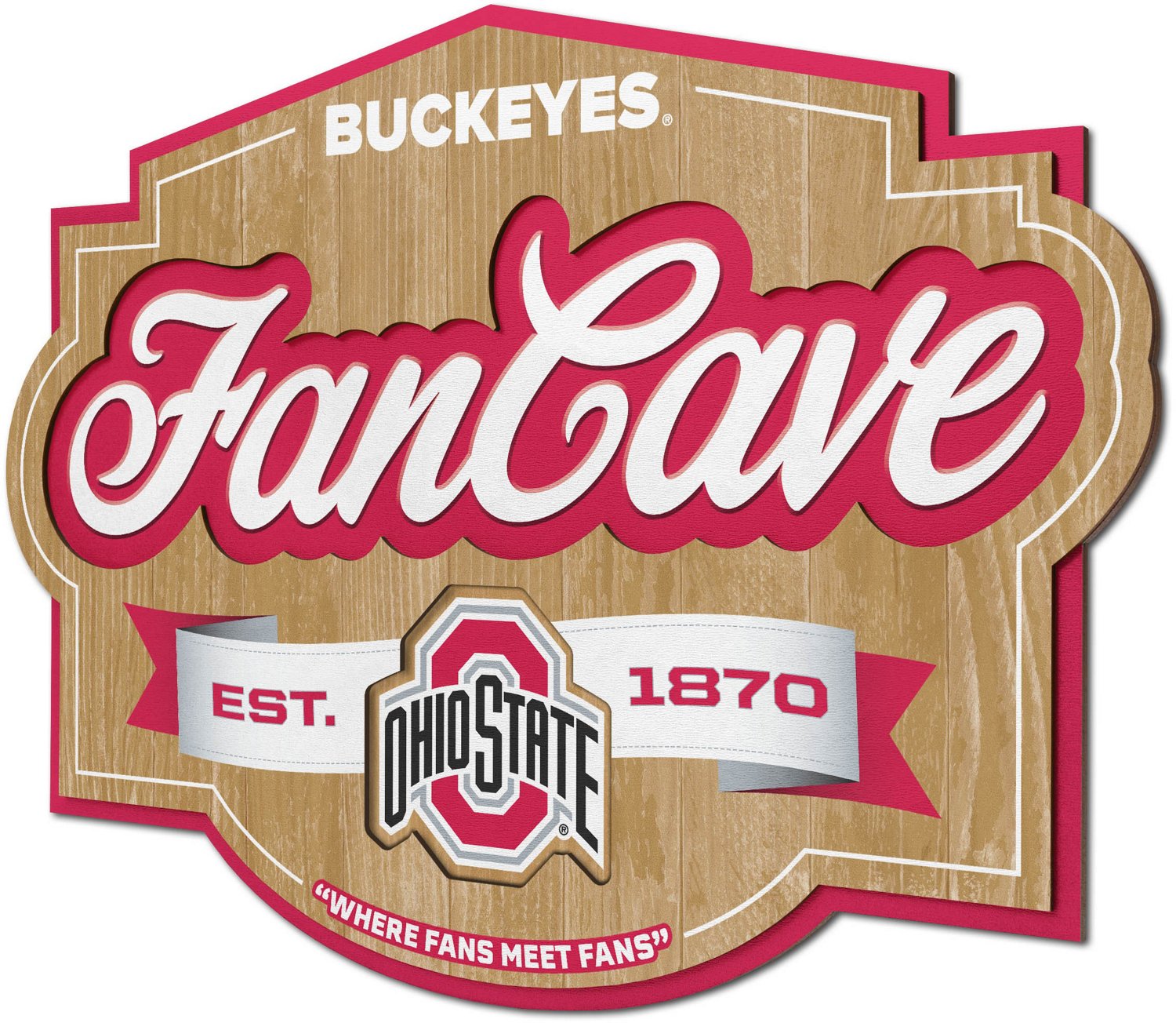 YouTheFan Ohio State University Fan Cave Sign