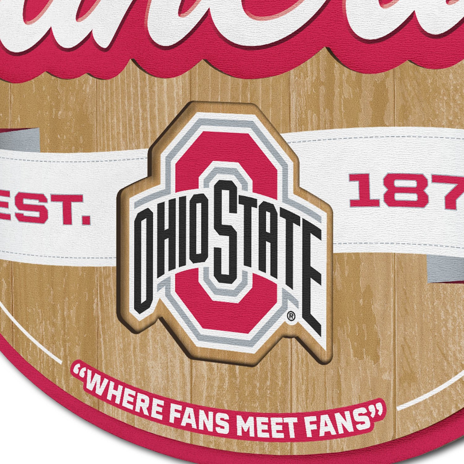 YouTheFan Ohio State University Fan Cave Sign  - view number 3