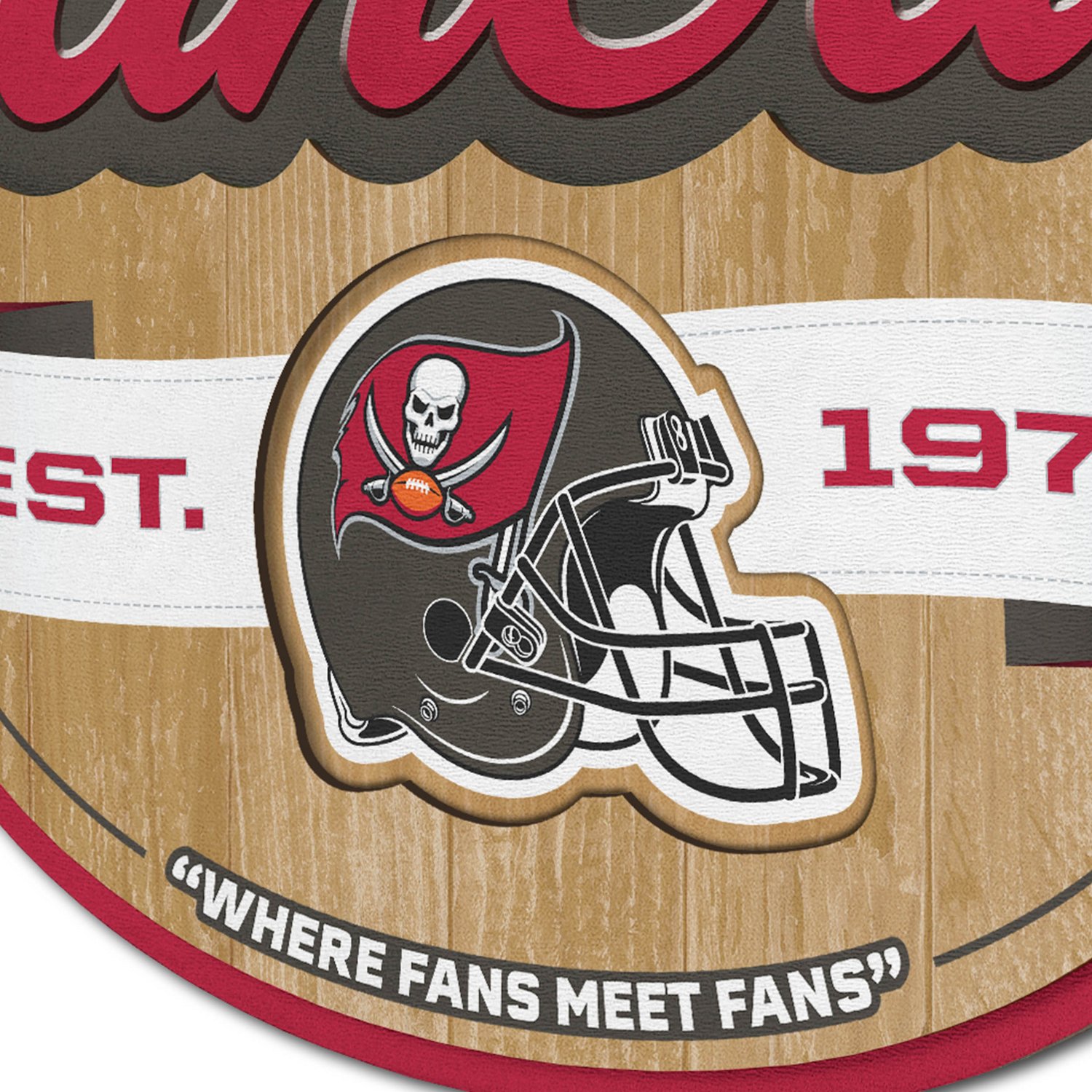 YouTheFan Tampa Bay Buccaneers Fan Cave Sign                                                                                     - view number 3