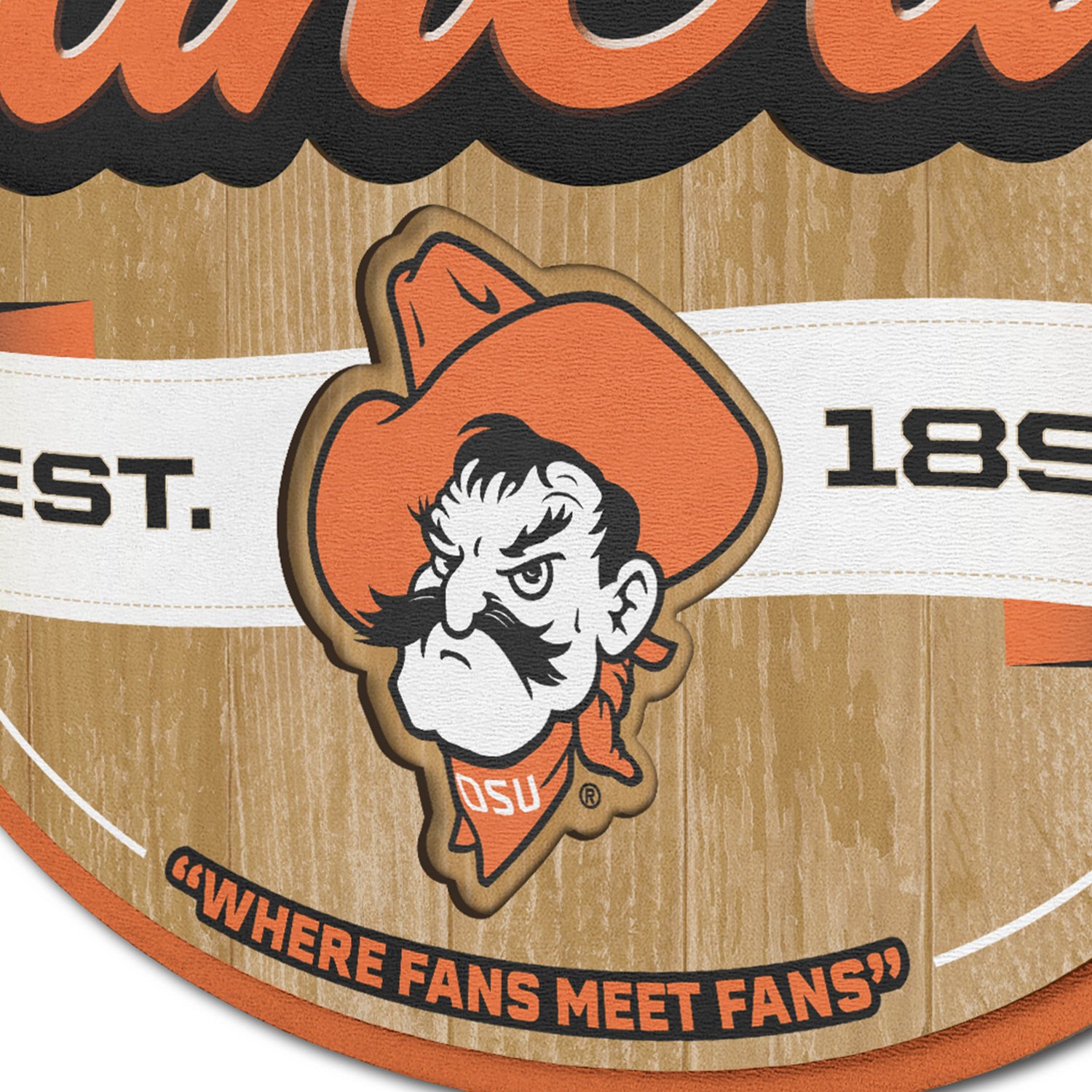 YouTheFan Oklahoma State University Fan Cave Sign  - view number 3