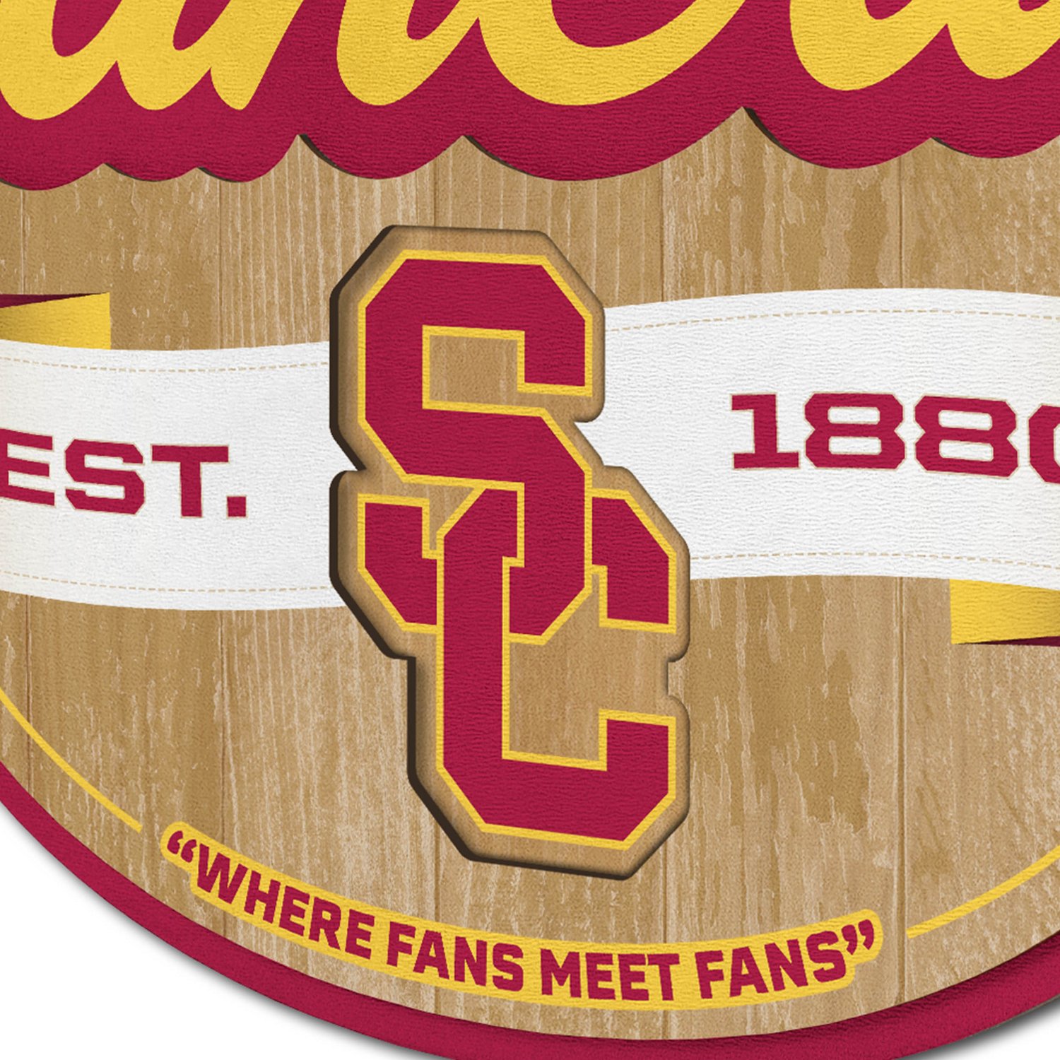 YouTheFan University of Southern California Fan Cave Sign  - view number 3