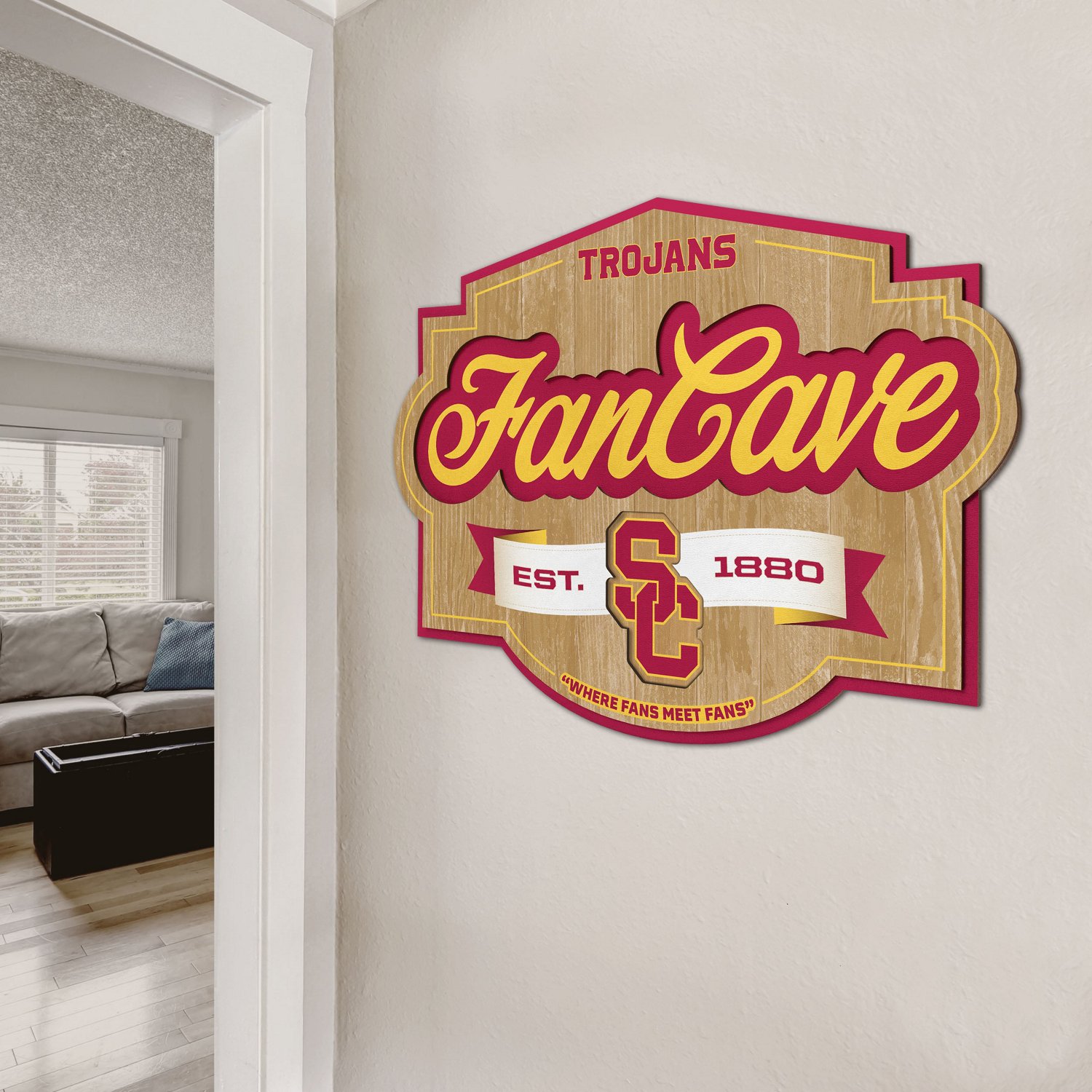 YouTheFan University of Southern California Fan Cave Sign  - view number 5