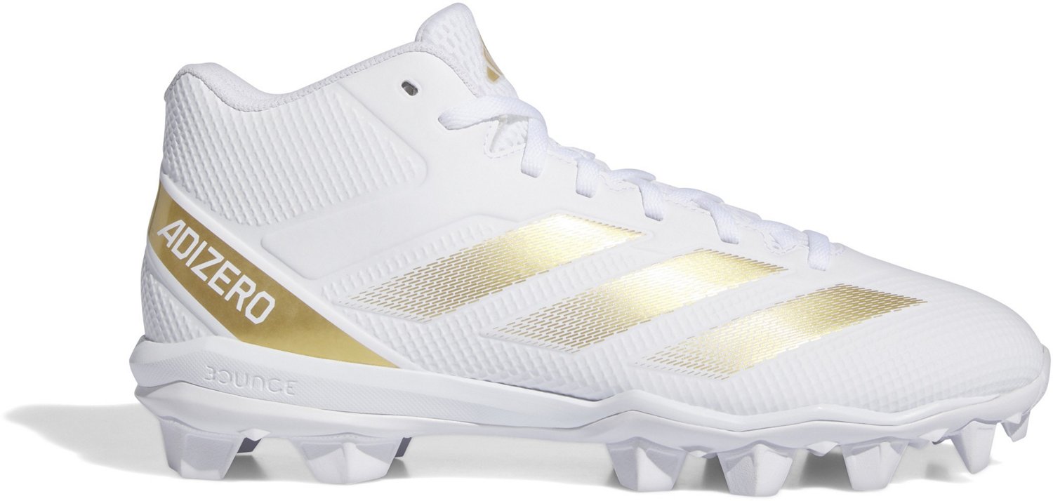 Football cleats gold and white best sale