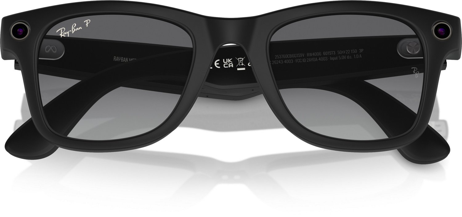 Ray-Ban Wayfarer Meta Medium Polarized Sunglasses                                                                                - view number 6