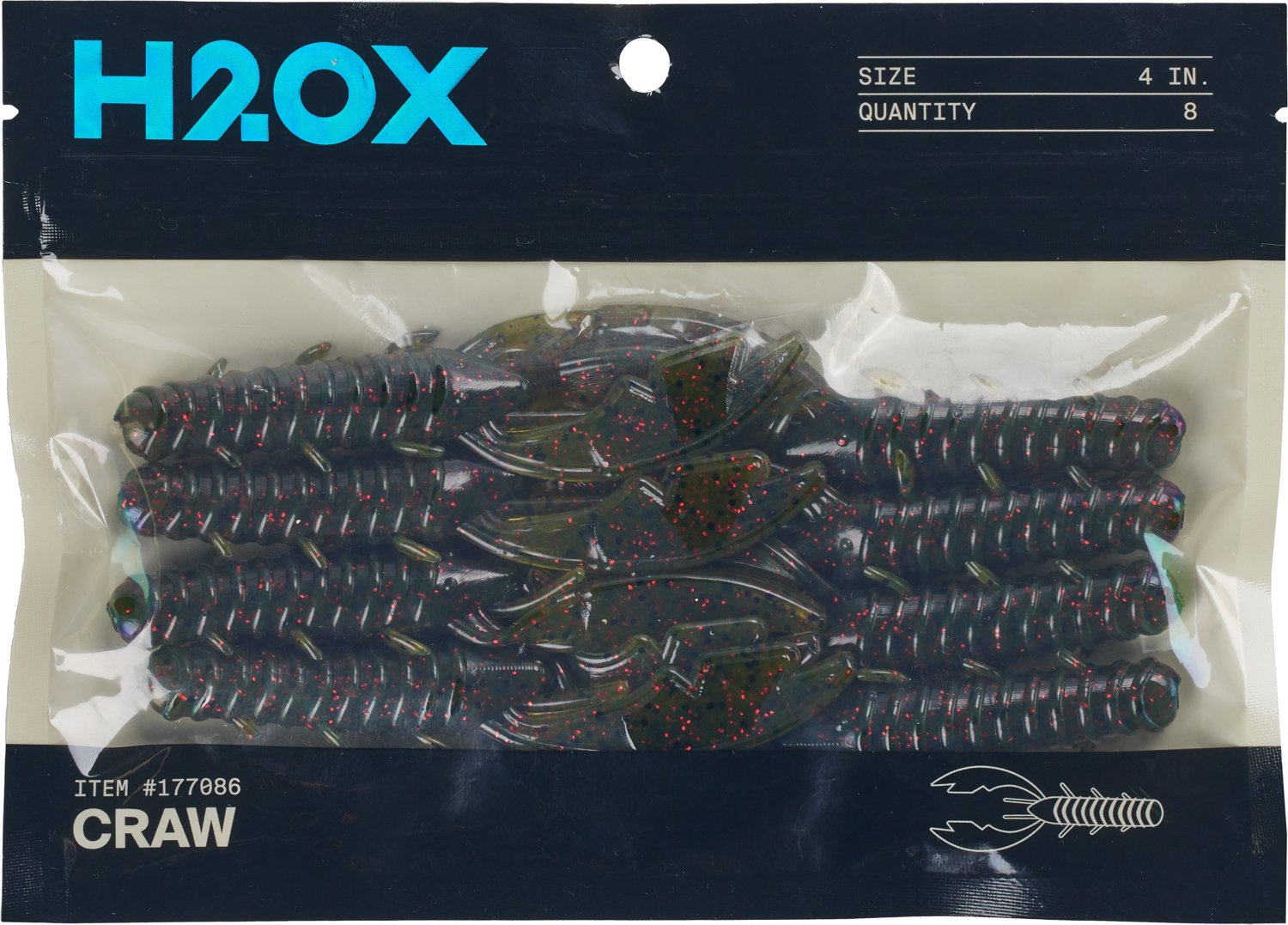 H2OX 4 Craw 8-Pack