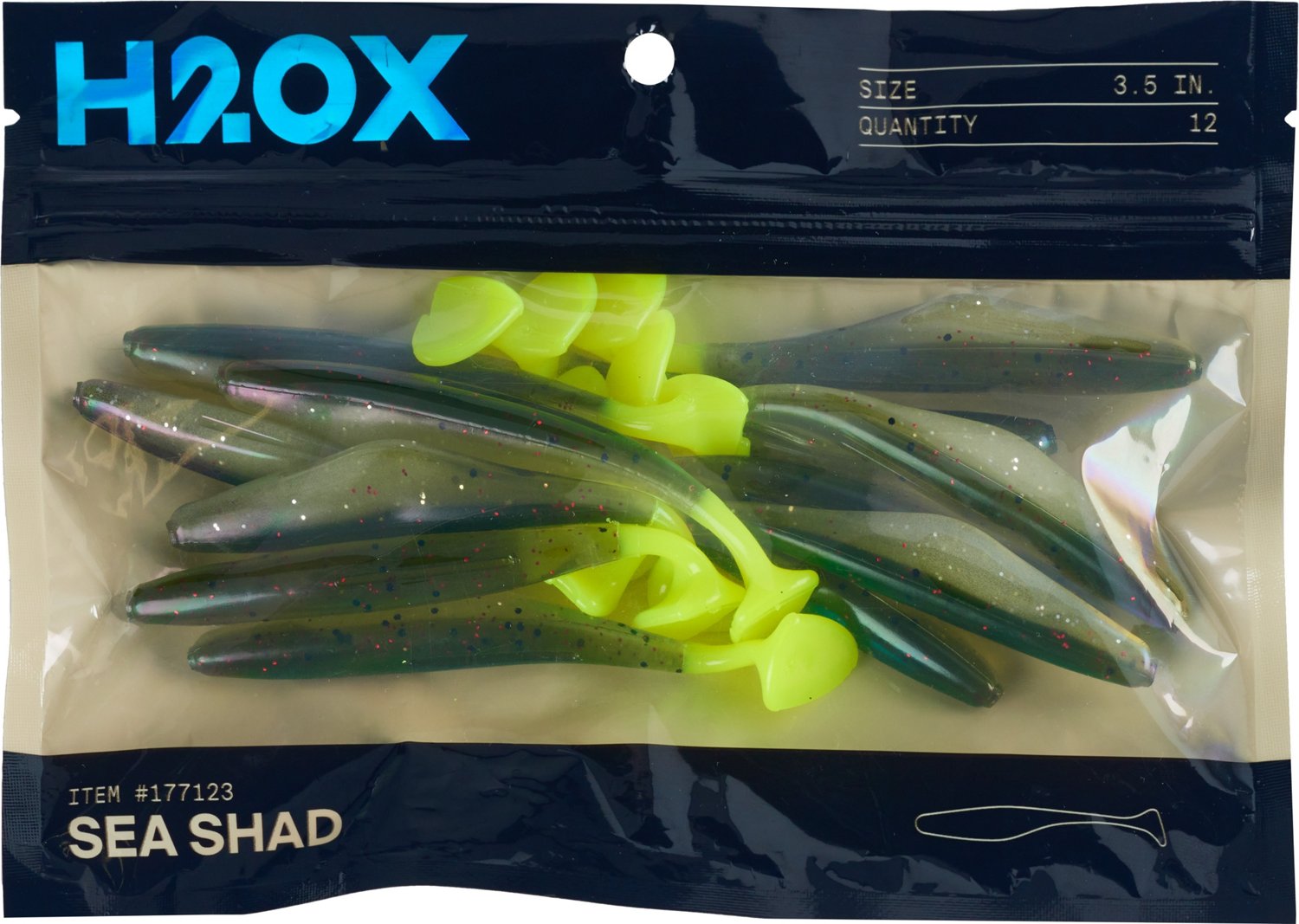 H2OX 3.5 in Sea Shad 12-Pack - view number 2