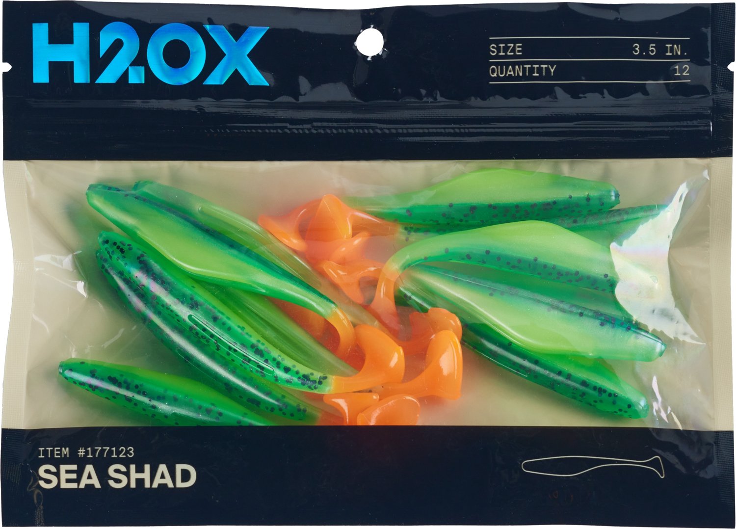 H2OX 3.5 in Sea Shad 12-Pack - view number 2