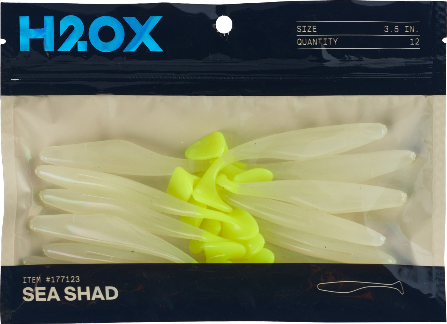 H2OX 3.5 in Sea Shad 12-Pack - view number 2
