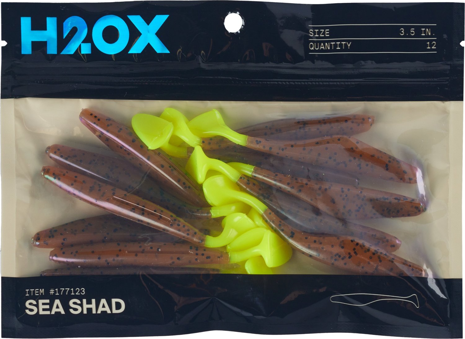 H2OX 3.5 in Sea Shad 12-Pack - view number 2