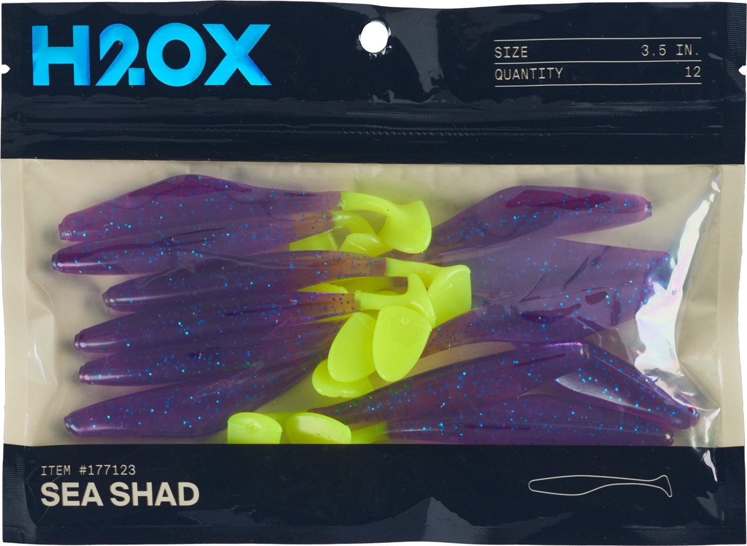 H2OX 3.5 in Sea Shad 12-Pack - view number 2