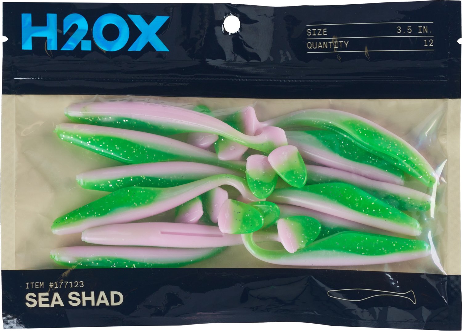 H2OX 3.5 in Sea Shad 12-Pack - view number 2