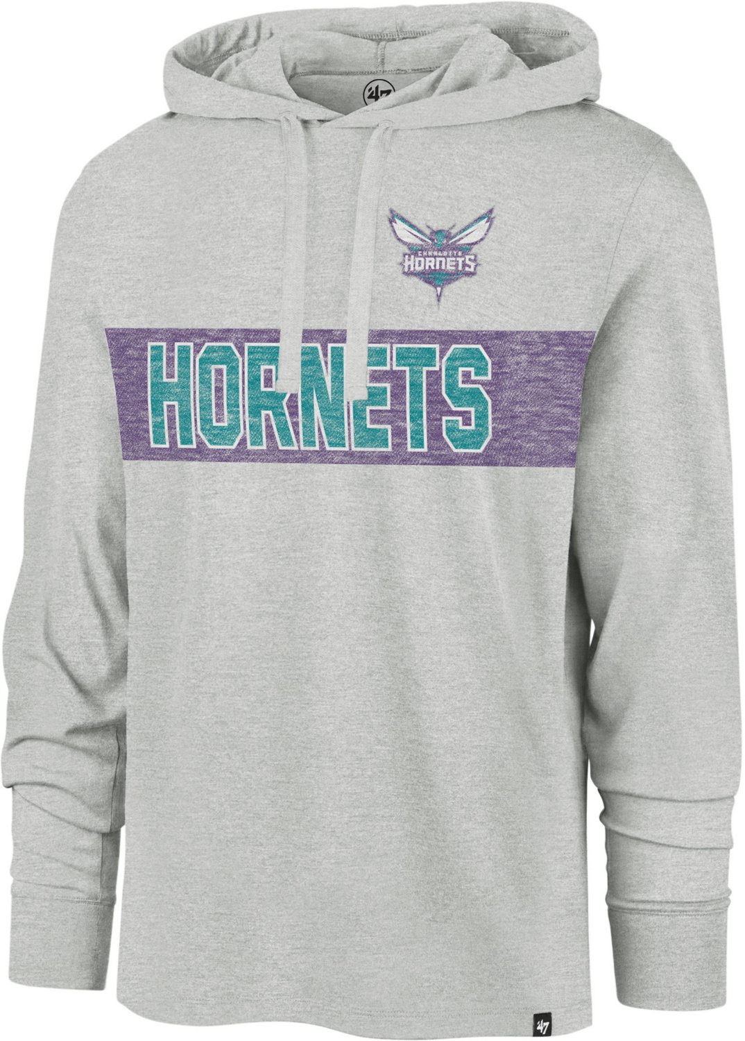 47 Men s Charlotte Hornets Field Franklin Short Sleeve Hoodie