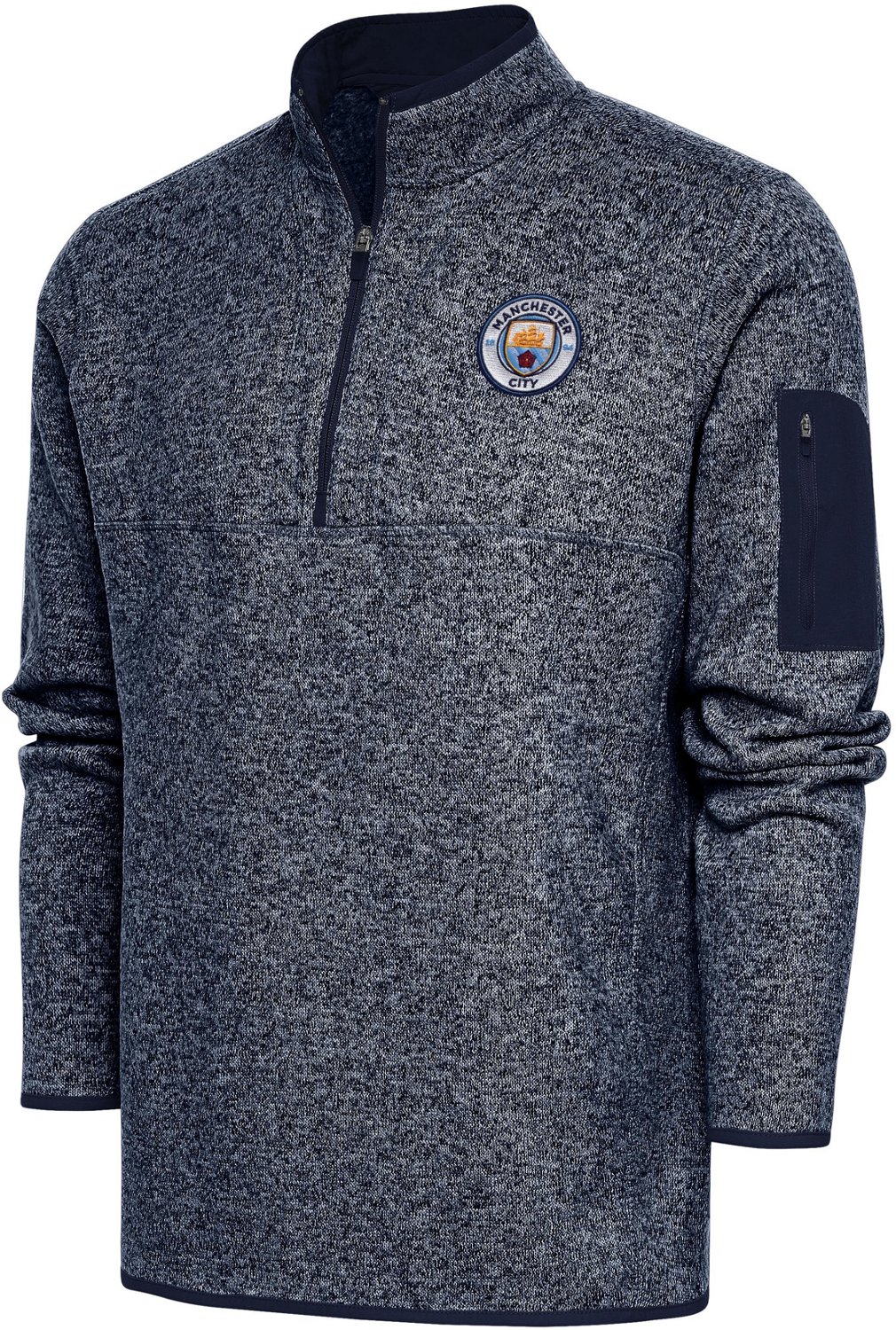 Antigua Men's Manchester City FC Elevate 1/4-Zip Pullover                                                                        - view number 1