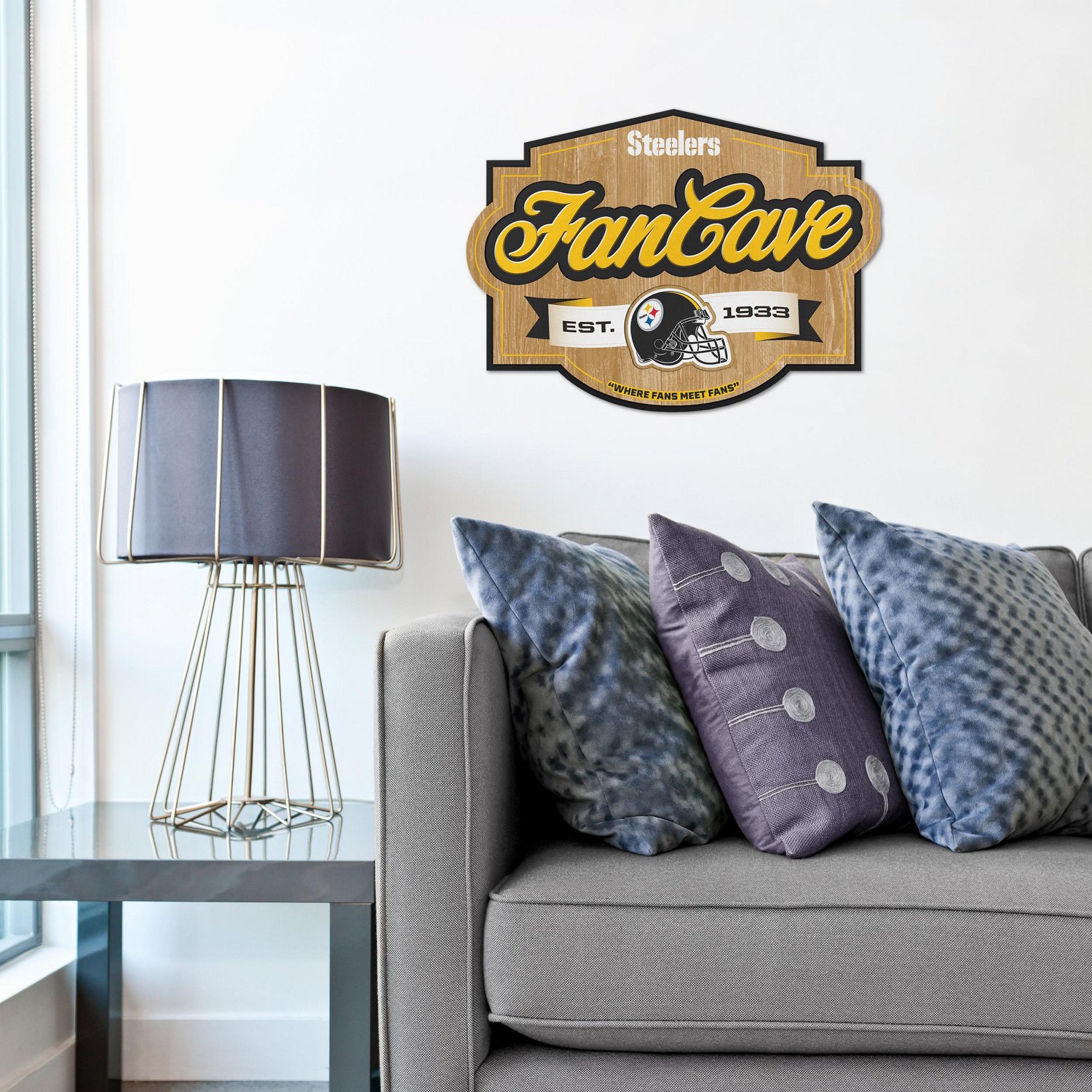 YouTheFan Pittsburgh Steelers Fan Cave Sign                                                                                      - view number 4