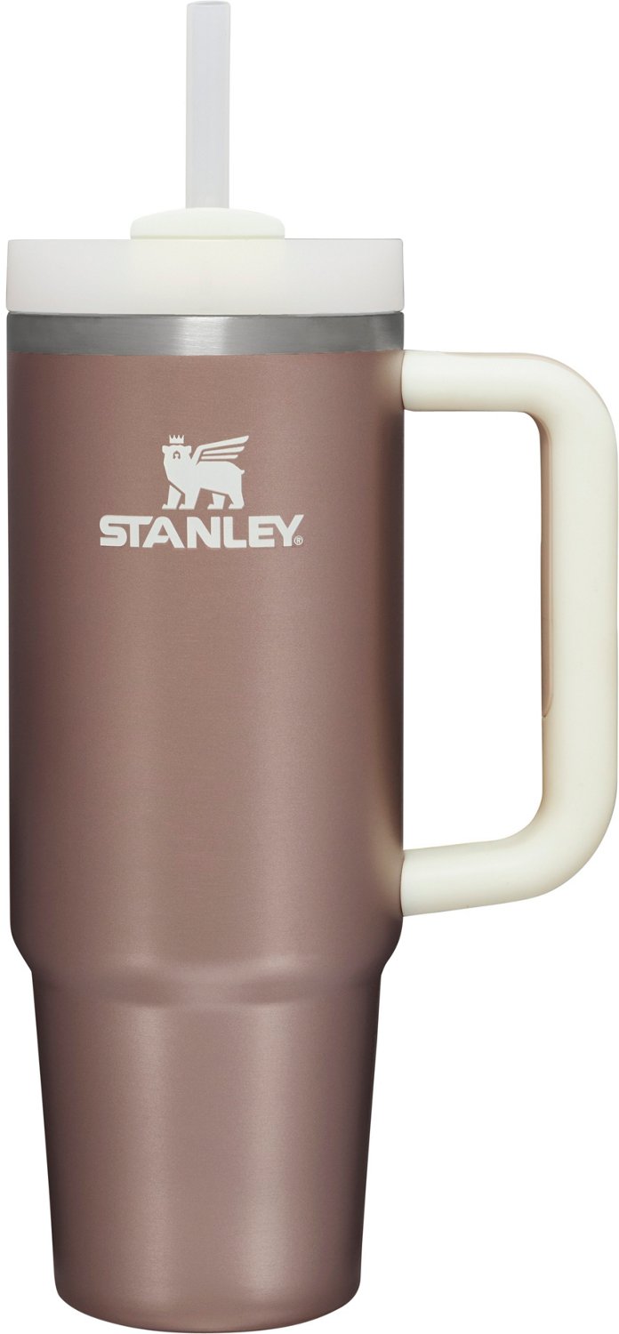 ☘☘☘NEW Stanley Flowstate H2.O Quencher Cream 30 OZ Tumbler with Handle☘☘☘