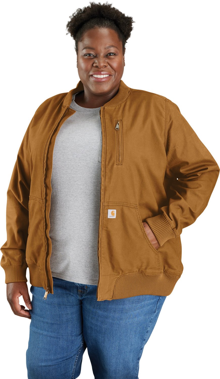 Carhartt Women s Crawford Plus Size Bomber Jacket Academy