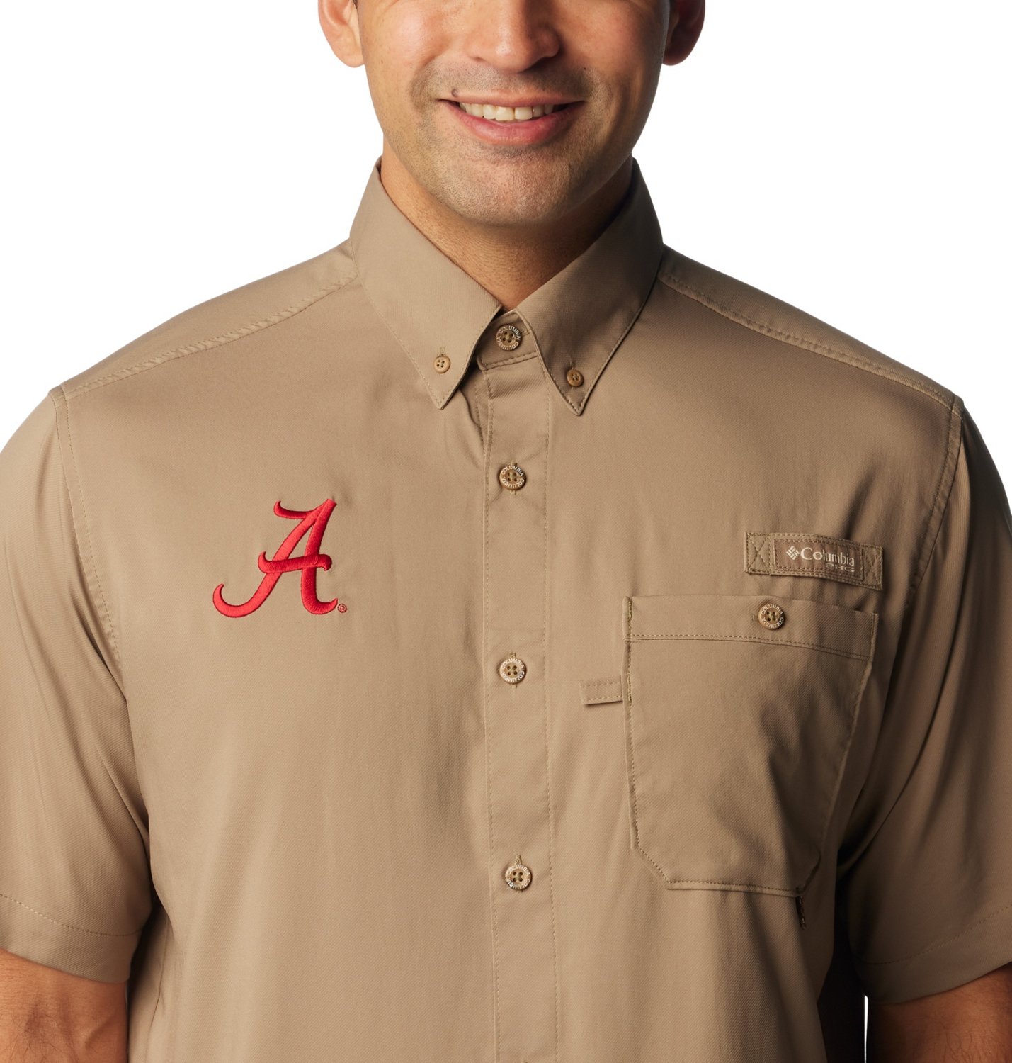 Columbia Sportswear Men's University of Alabama PHG Bucktail Button Down Shirt - view number 3