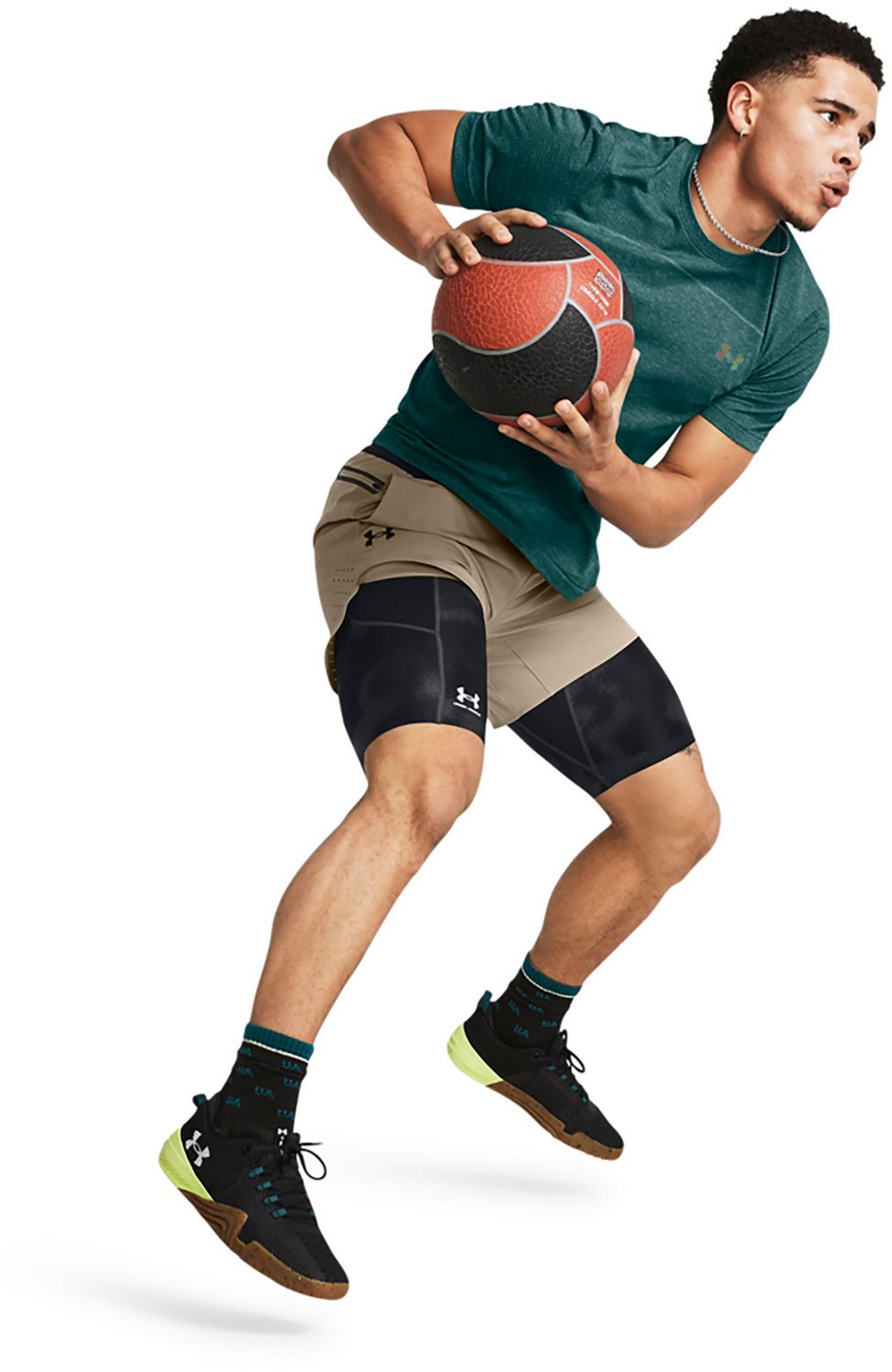 Under Armour Men's HeatGear Printed Long 10 in Shorts                                                                            - view number 4