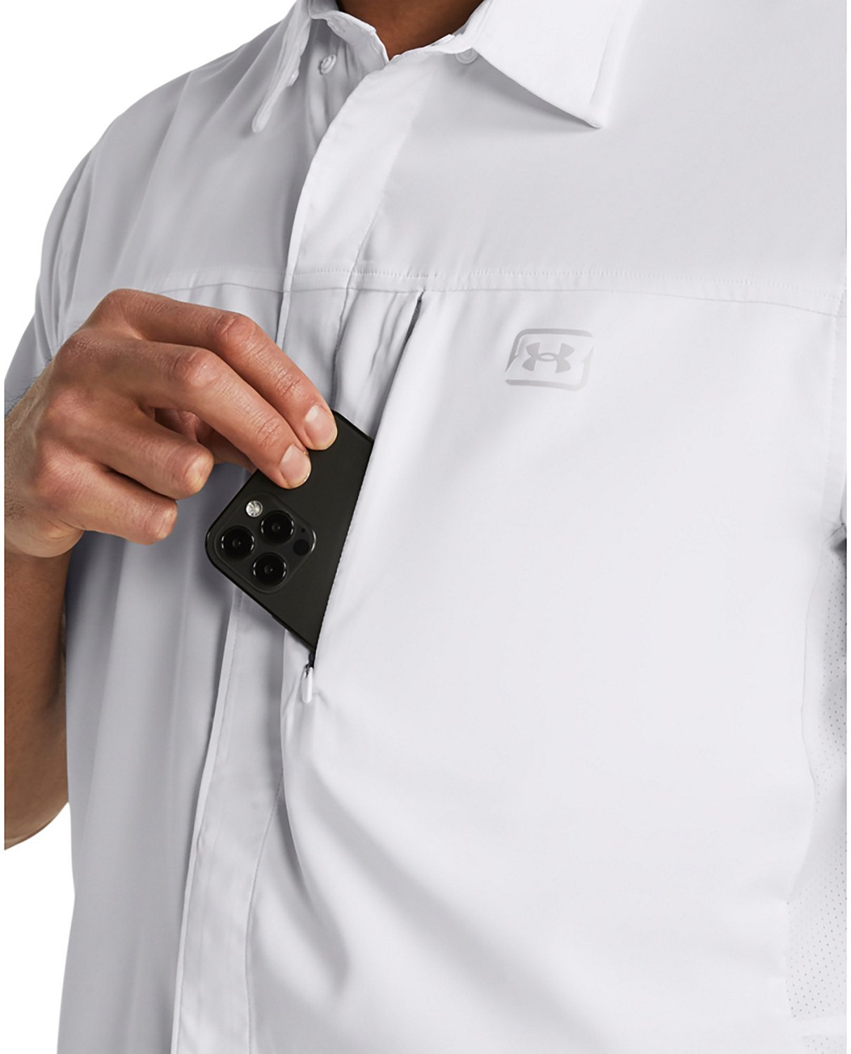 Under Armour Men's Shorebreak Hybrid Woven Short Sleeve Shirt - view number 3