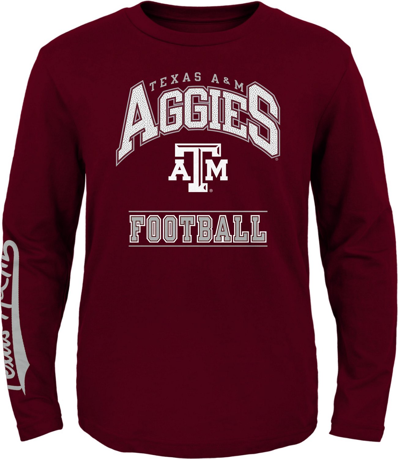 Outerstuff Youth Texas A&M University Big Timer Long Sleeve T-shirt