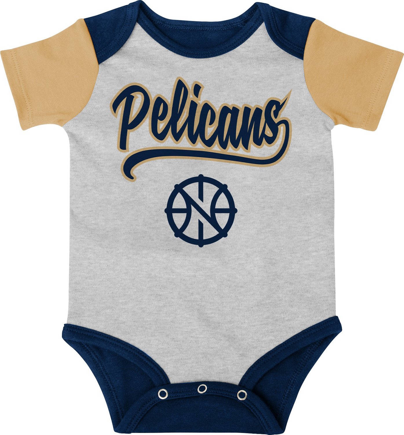 Outerstuff Infants' New Orleans Pelicans Buzzer Beater Creeper, Hat and Bootie Set - view number 2