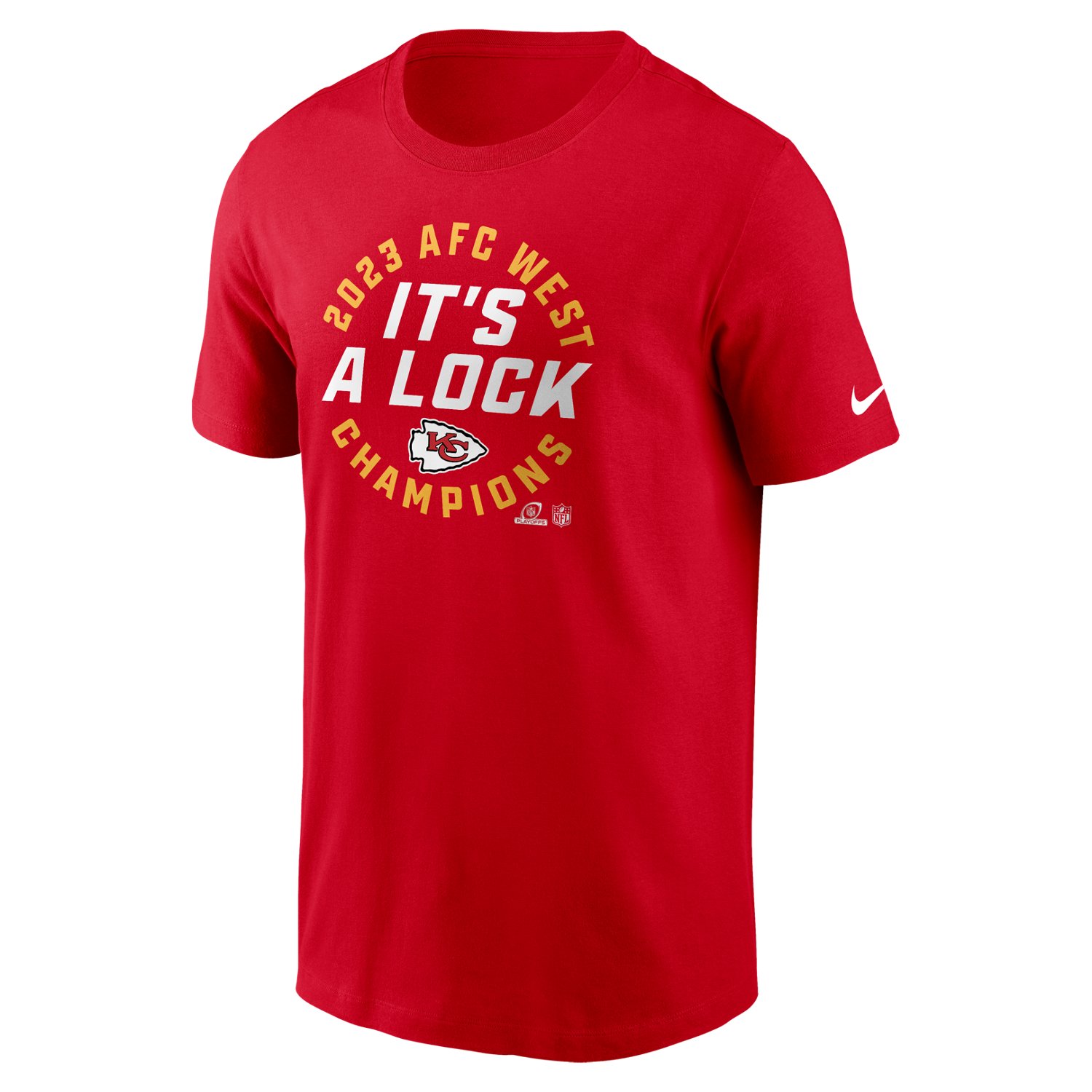 Nike Men's Chiefs Division Champs Trophy Coll Short Sleeve T-Shirt ...