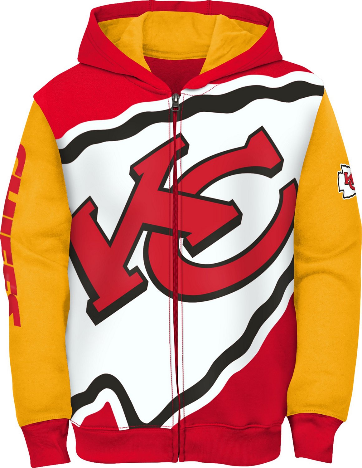 Outerstuff Youth Kansas City Chiefs Poster Board Full-Zip Fleece Hoodie - view number 2