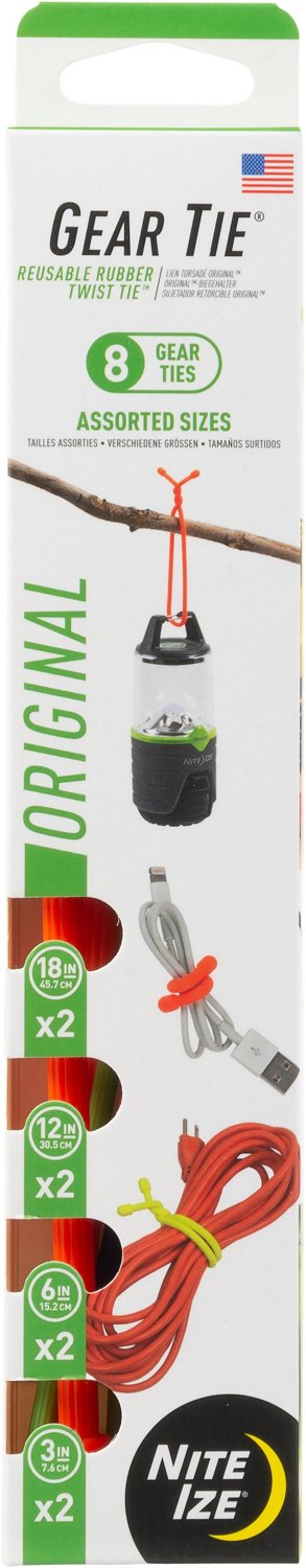 Nite Ize Gear Tie Reusable Rubber Twist Tie Assortment 8-Pack - view number 6