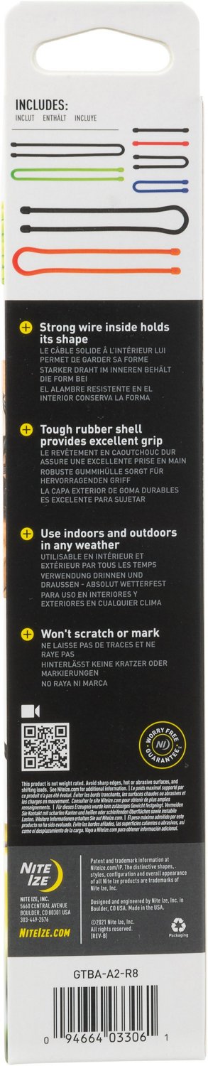 Nite Ize Gear Tie Reusable Rubber Twist Tie Assortment 8-Pack - view number 7