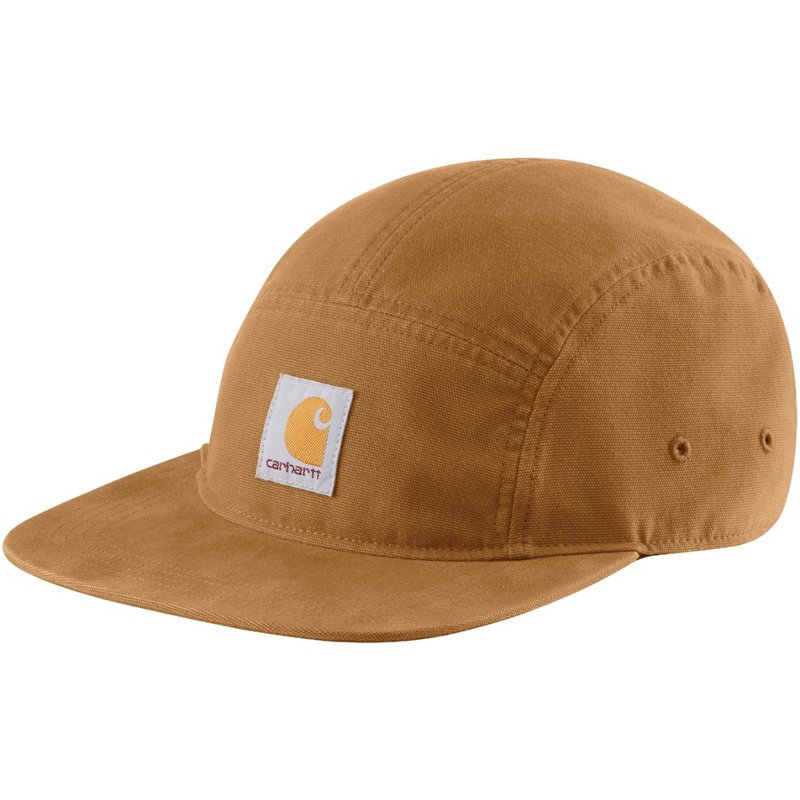 Carhartt Men's Canvas Five-Panel Cap Carhartt Brown - Work Headwear/Accessories at Academy Sports