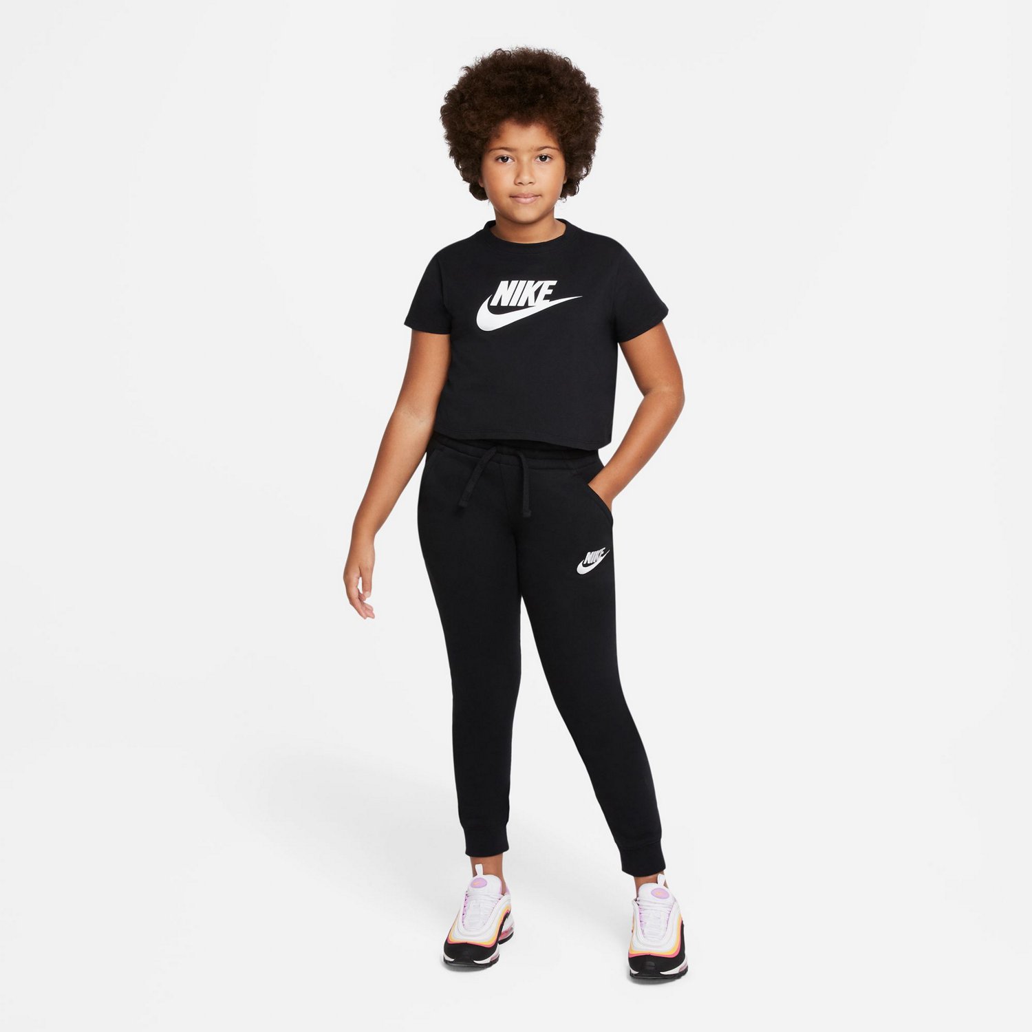 Nike Girls' Sportswear Futura Crop T-shirt | Academy