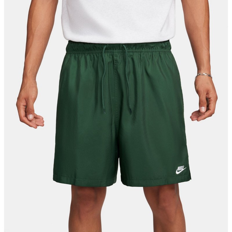 Nike Men's NSW Club Flow Shorts Fir/White, Medium - Men's Athletic Core Bottoms at Academy Sports