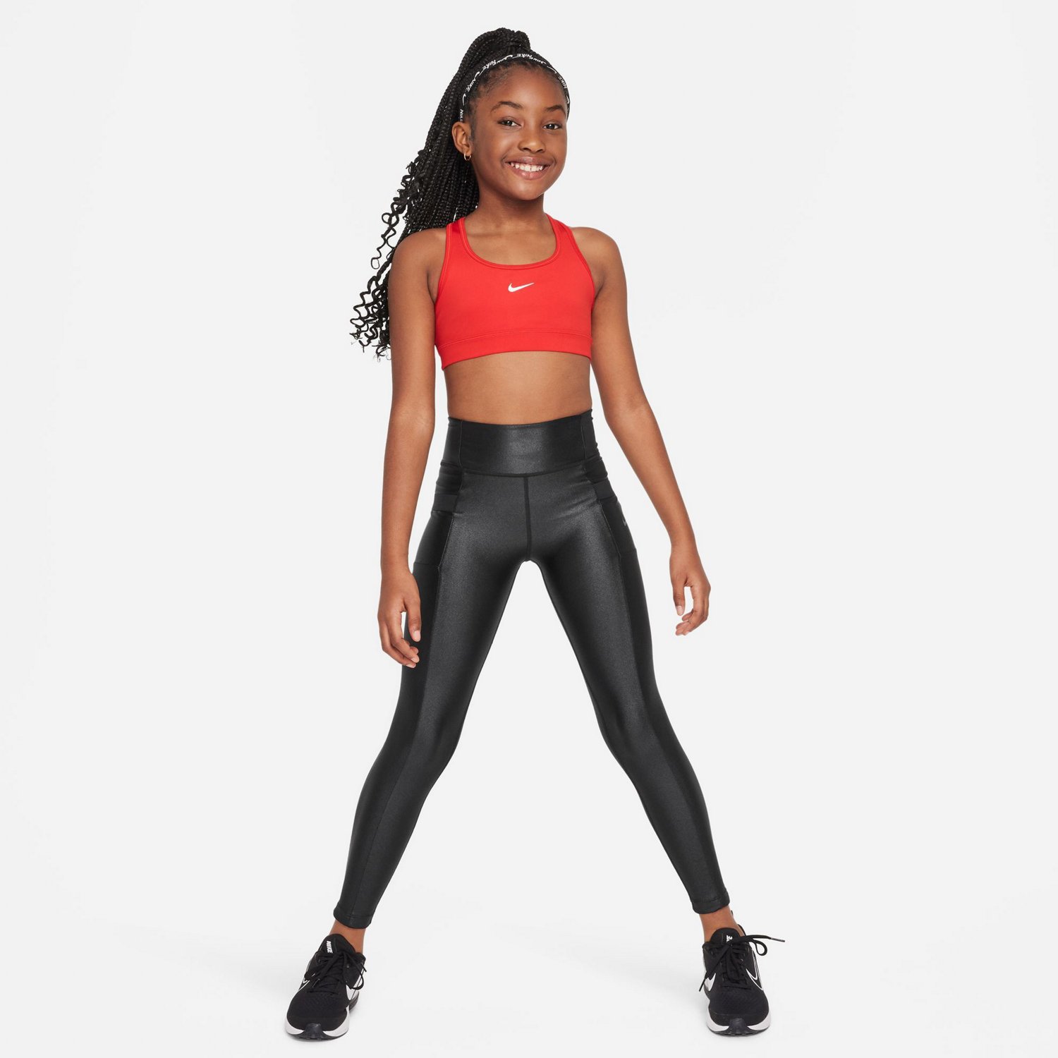 Nike Girls' Dri-FIT Swoosh Sports Bra - view number 3