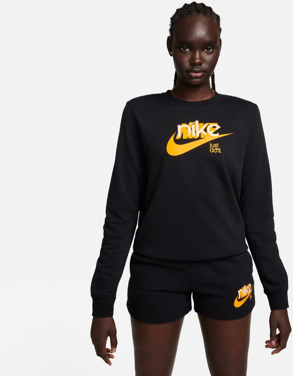 Nike Women's NSW Club Fleece FT GX Crew Long Sleeve Sweatshirt | Academy