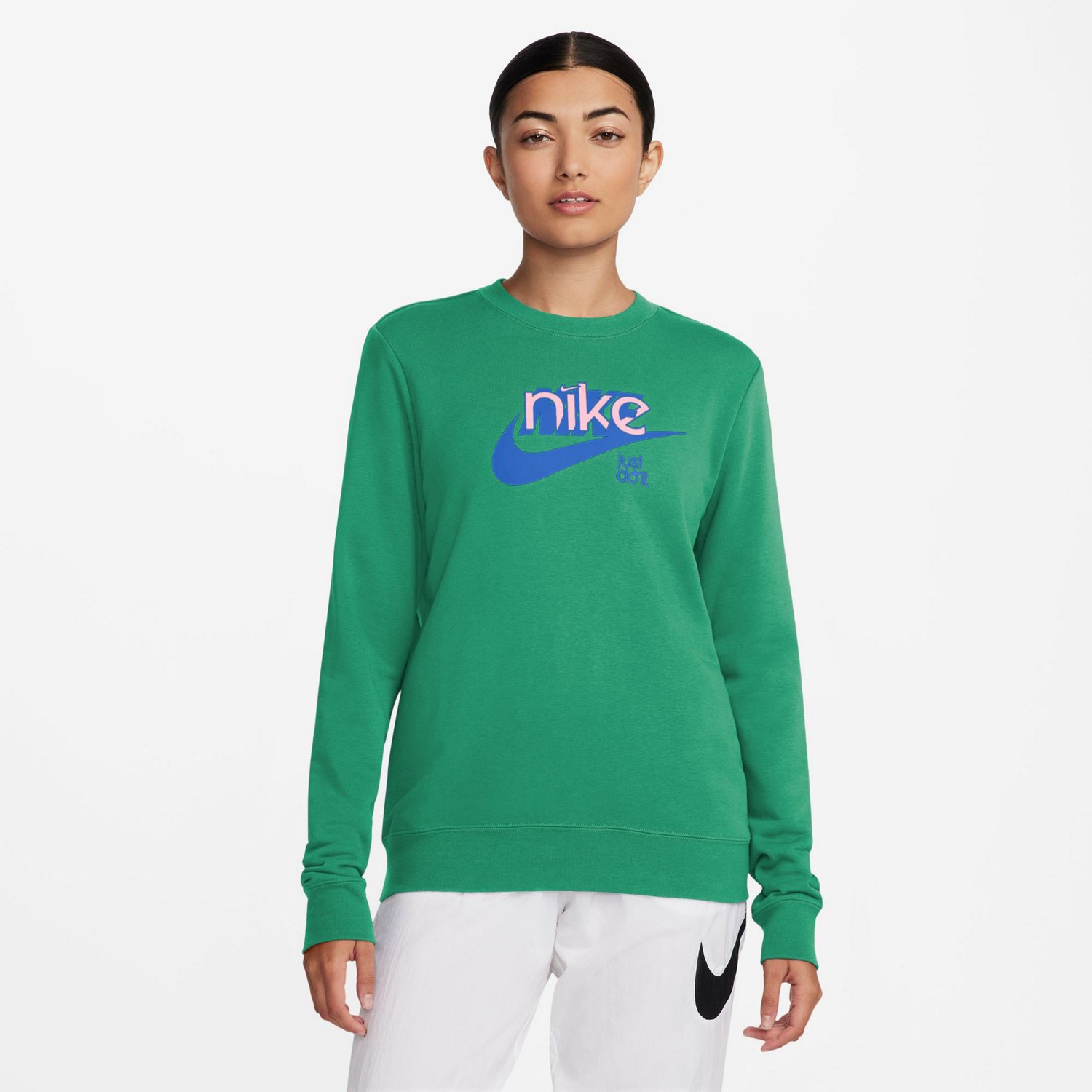 Nike Women's NSW Club Fleece FT GX Crew Long Sleeve Sweatshirt