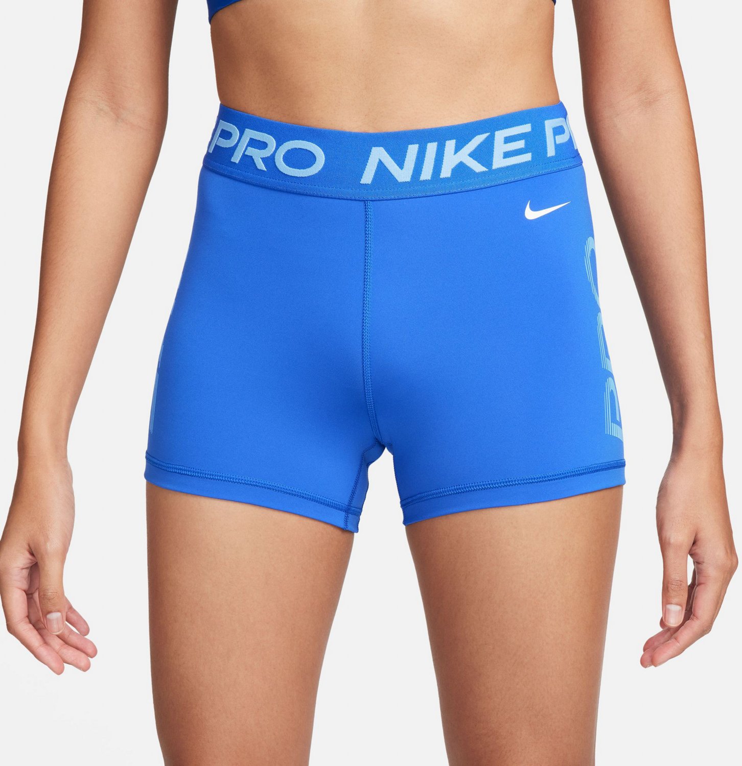 Nike Women s Nike Pro Dri FIT Midrise GRX Shorts 3 in Academy