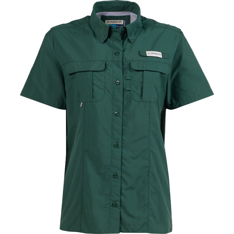 Magellan Outdoors Women's Laguna Madre Fishing Shirt Dkgrn, Medium - Women's Fishing Tops at Academy Sports