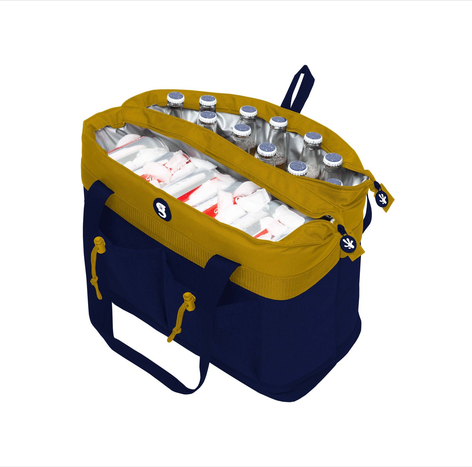 Geckobrands 2 Compartment 40 Can Tote Cooler - view number 3