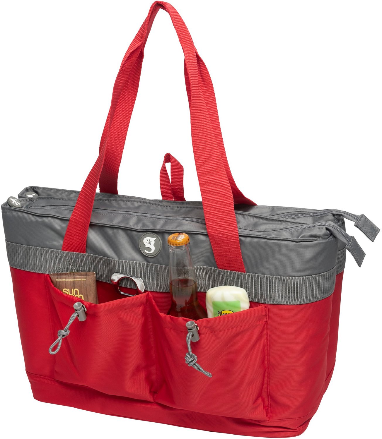 Geckobrands 2 Compartment 40 Can Tote Cooler