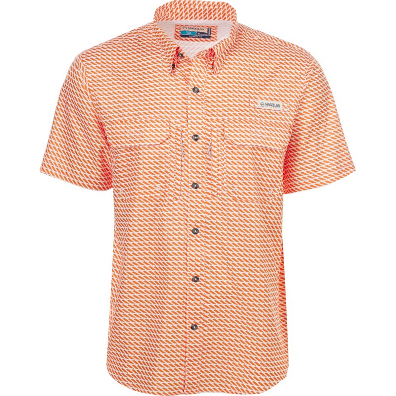 Magellan Outdoors Men's Tennessee Local State Print Shirt Tn Micro Print, Small - Men's Fishing Tops at Academy Sports