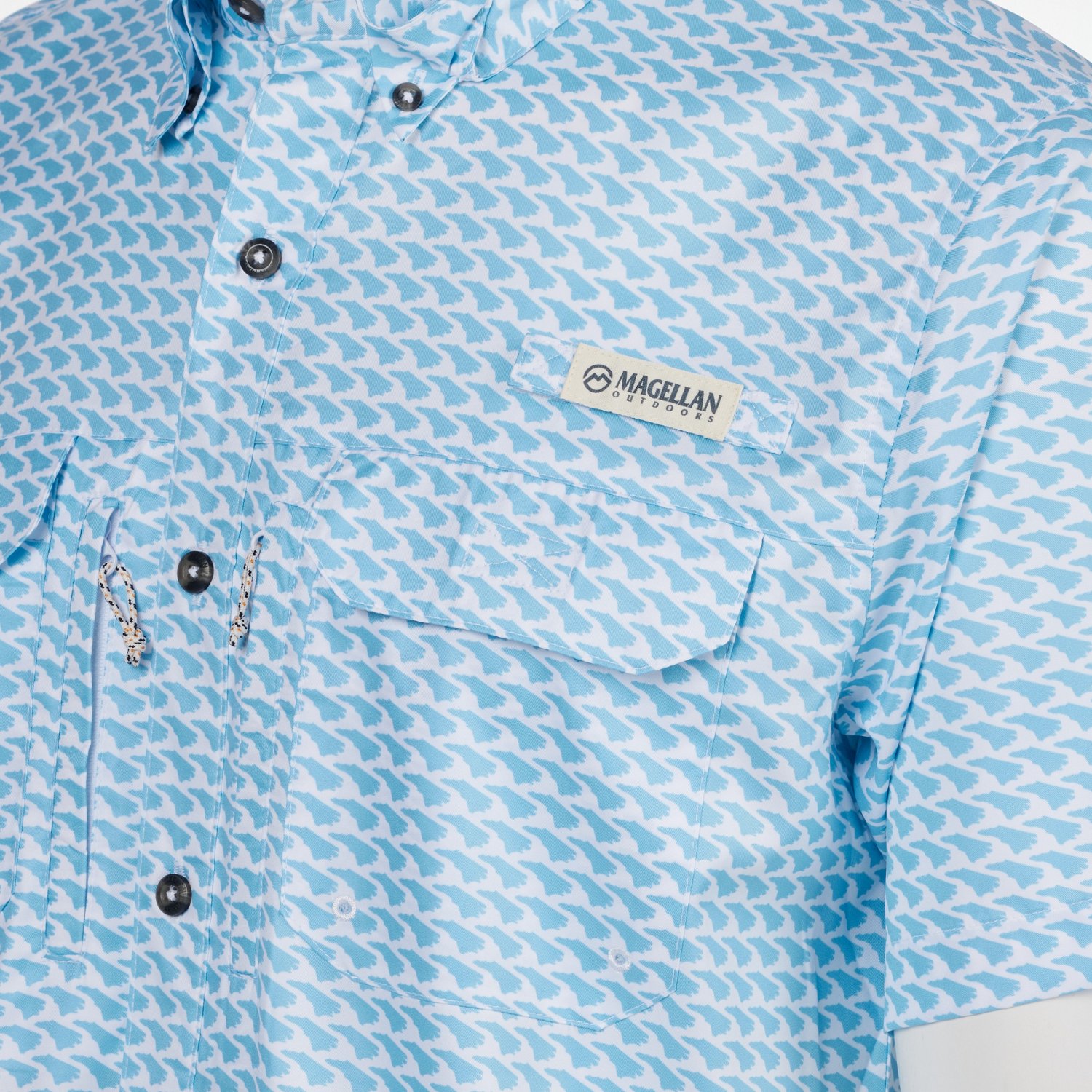 Magellan Outdoors Men's North Carolina Local State Print Shirt - view number 3