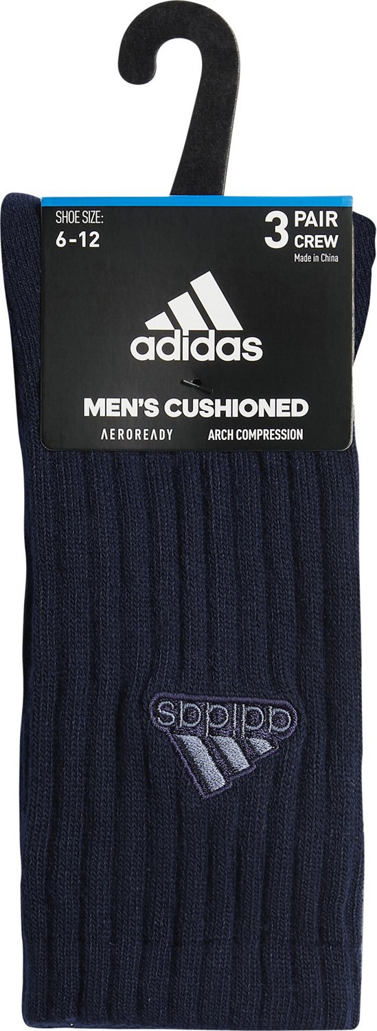 adidas Men's Cushioned Classic Crew Socks 3-Pack - view number 5