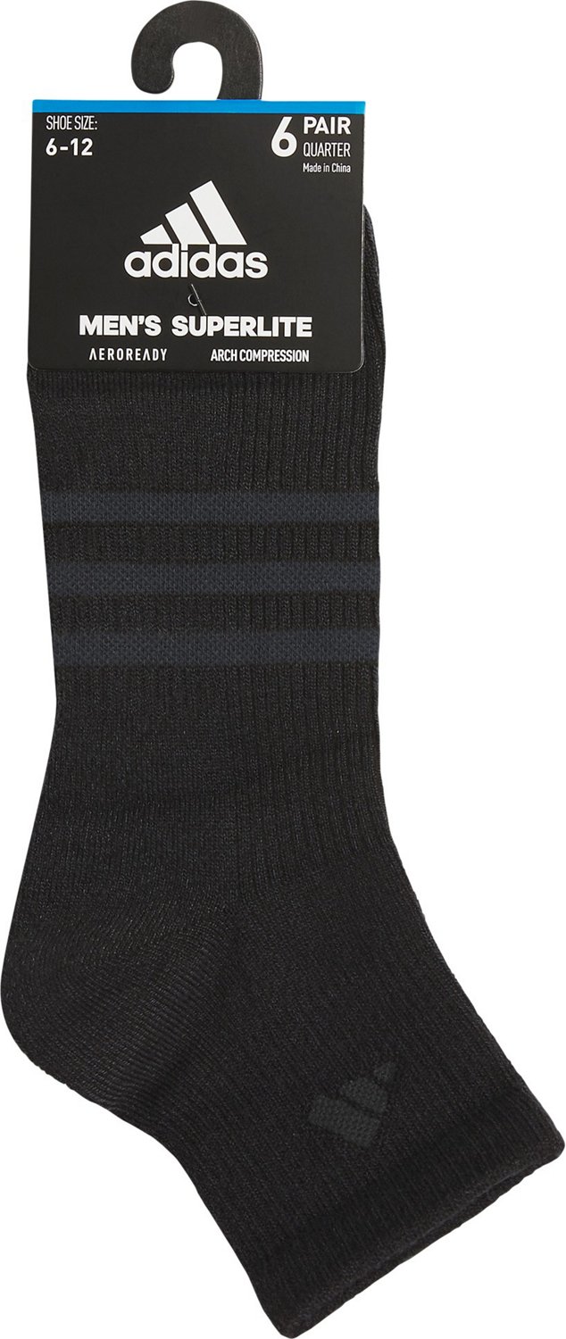 adidas Men's Superlite 3.0 Athletic Quarter Socks
